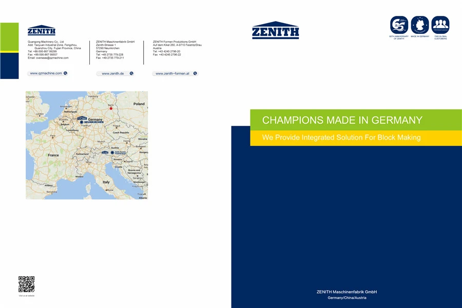 Katalog produktů řady Zenith