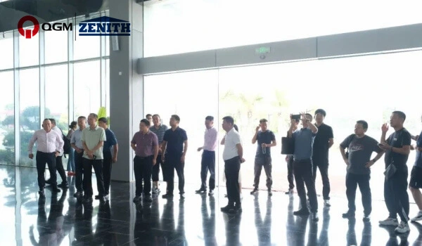 Delegace sítě průmyslového pevného odpadu navštívila společnost Quangong Co., Ltd. za účelem kontroly a výměny